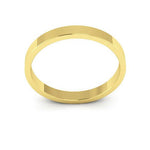 10K Yellow Gold 2.5mm flat wedding band - DELLAFORA