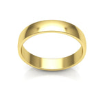 10K Yellow Gold 4mm low dome wedding band - DELLAFORA