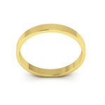 14K Yellow Gold 2.5mm flat wedding band - DELLAFORA
