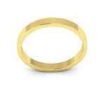 14K Yellow Gold 2.5mm flat wedding band - DELLAFORA