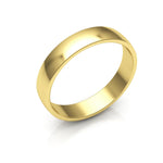 10K Yellow Gold 4mm low dome  wedding bands
