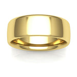 18K Yellow Gold 7mm low dome comfort fit wedding bands